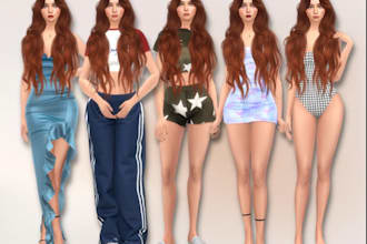 create realistic sims 4 avatars, simselfs, custom cas characters and sims 4 cc