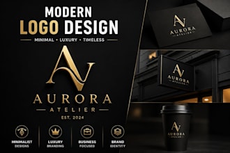 design a mordern minimalist logo for your business