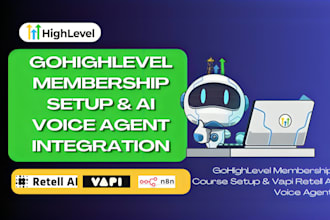 do gohighlevel course membership setup and vapi ai agent retell ai ghl expert