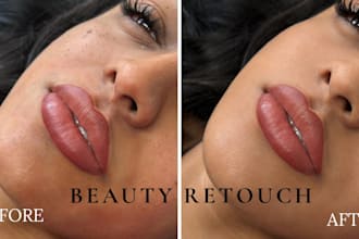 do natural pmu and beauty photo retouching for artists