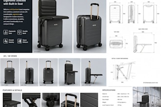 3d prododuct design for ergonomic furniture accessories