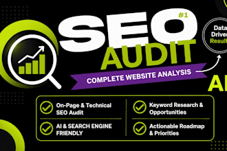 complete website SEO audit with technical audit ,ai visibility