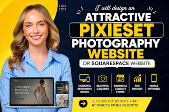 design a stunning pixieset website for photographers and creatives