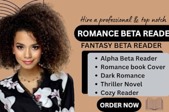 be your fantasy reader, romance reader, sci fi thriller, mystery reader, ya