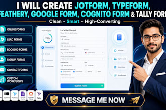 create jotform typeform feathery google form online form cognito form tally form