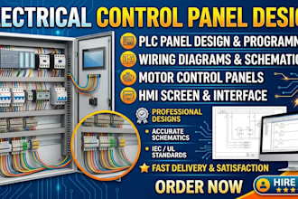 design electrical control panel, plc panel, wiring diagram, schematic, ul 508a