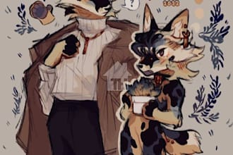 draw furry art, fursona, anthro art