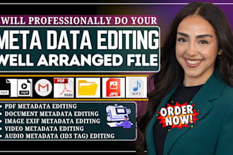 do metadata editing, bulk data fixing, video and audio data extraction