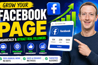 grow your facebook page promotion organically and attract real followers