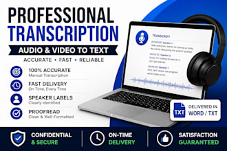 accurately transcribe audio and video to text