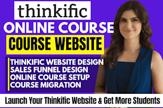 build thinkific online course website thinkific sales funnel thinkific migration