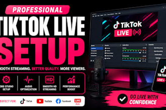 setup tiktok live streaming with obs studio for smooth HD streaming