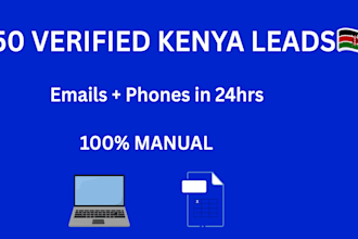 generate 50 verified kenya b2b leads with emails