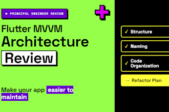 review your flutter mvvm architecture and app structure