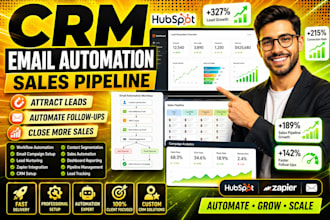 hubspot CRM setup hubspot website hubspot email automation hubspot landing page