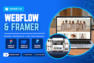 design framer website, figma to framer, webflow developer fix framer website