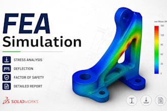 perform solidworks fea stress analysis and engineering simulation