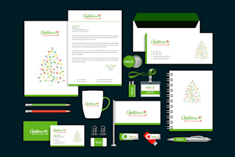 design logo business card letterhead folder all stationery