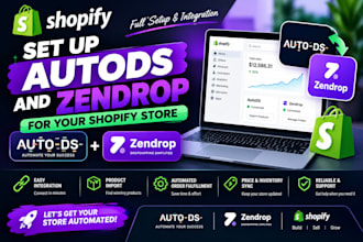 set up autods and zendrop for your shopify store