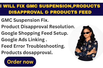 fix gmc suspension,product disapproval and product feed