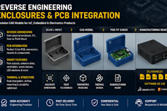 reverse engineering enclosure cad pcb housing iot product design integration