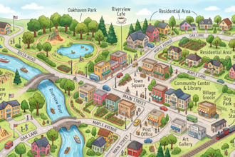 create neighborhood map, parcel map, property layout and master development plan