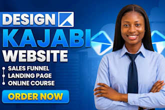 design kajabi website landing page kajabi online course clickfunnel salesfunnel