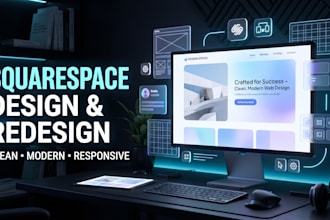 develop squarespace website, design or redesign squarespace website