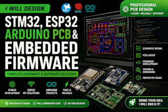 design esp32 iot pcb, firmware and wireless embedded systems