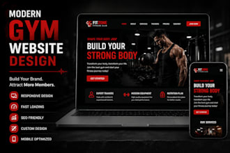 build a professional website for your gym or fitness business