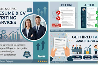 write and edit a professional resume, CV, and cover letter