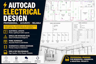 do autocad electrical drawing and drafting