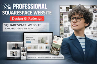 design or redesign a clean squarespace website