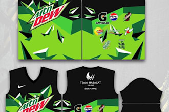 do custom jersey design or sublimation design