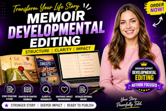 do memoir developmental editing and proofreading for structure, clarity, impact