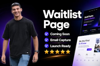 build a waitlist or coming soon landing page with email capture
