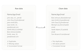 focus on data cleaning, automation and python
