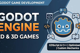 develop a 2d or 3d game using the godot engine