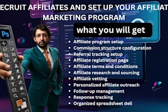 recruit affiliates and set up your affiliate marketing program