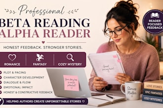 beta read, alpha reader romance fantasy beta reader cozy mystery beta reader