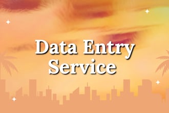 do excel data cleaning, formatting and data entry tasks