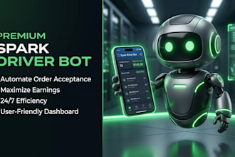 setup spark driver bot, spark delivery bot auto accept orders bot, spark