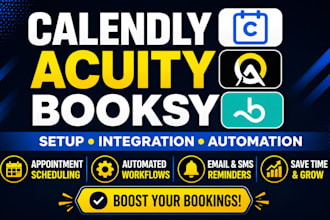 setup calendly booksy acuity automation appointment booking system website