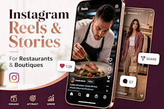 set up instagram reels and story ads for restaurants and boutiques