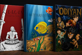 illustrate a professional fantasy, manga, or comic book cover