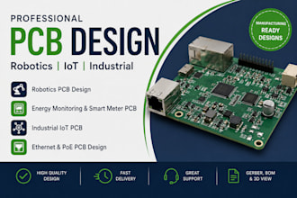 design robotics, iot and industrial pcb professionally
