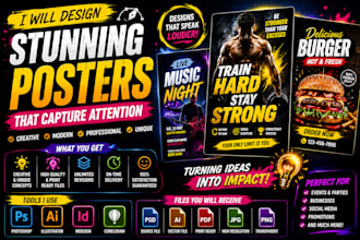 design a professional and eyecatching poster