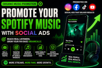 promote your spotify music with real and organic ads campaign