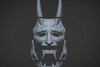 design custom superhero cosplay stl file for 3d printing