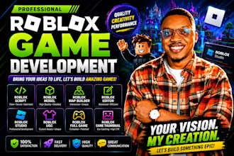 build roblox game, develop roblox game, make roblox script, full game, code